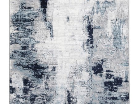 8 x10  Leonelle Large Rug Cream Blue Gray Cheap