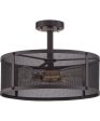 Union Station Large 3-light Semi Flush Mount Western Bronze Supply