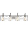 Bartley Extra Large 4-light Bath Light Brushed Nickel For Sale