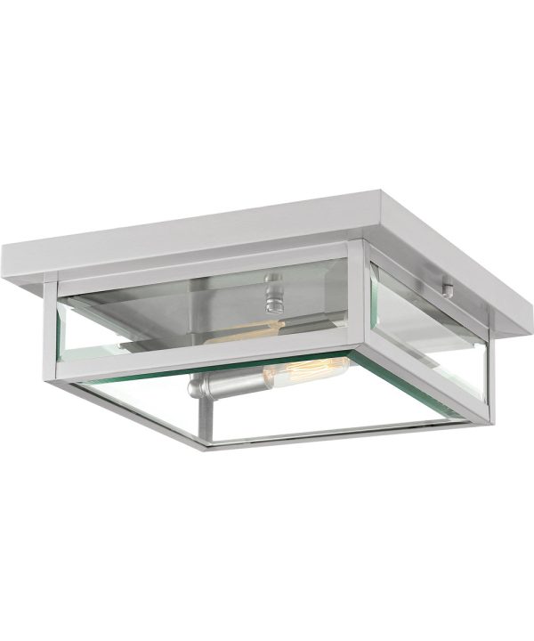 Westover Medium 2-light Outdoor Ceiling Light Stainless Steel Online now