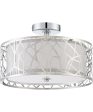 Abode Medium 3-light Semi Flush Mount Polished Chrome on Sale