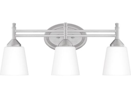 Billingsley Large 3-light Bath Light Brushed Nickel on Sale