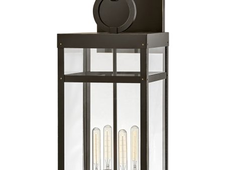 Porter 4-Light Double Extra Large Outdoor Wall Mount Lantern in Oil Rubbed Bronze Discount