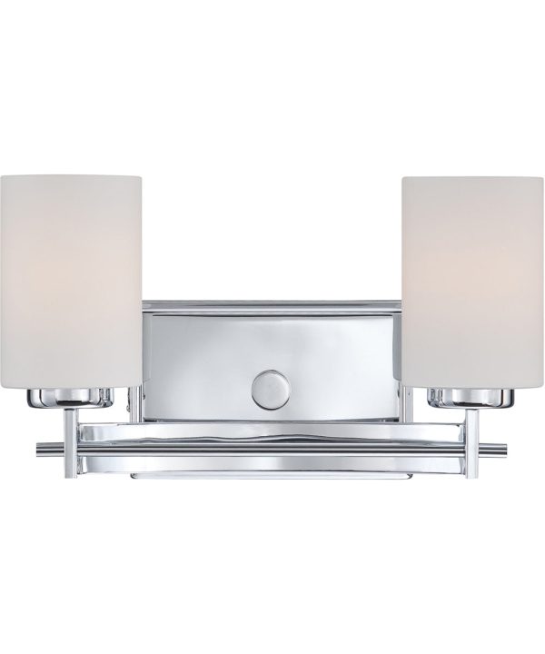 Taylor Medium 2-light Bath Light Polished Chrome For Sale