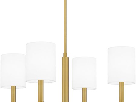 Ardsley 4-light Chandelier Aged Brass Hot on Sale