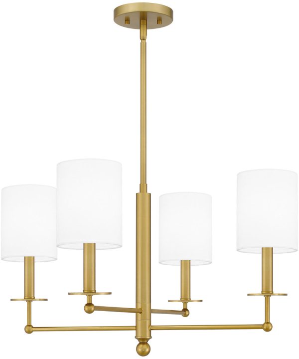 Ardsley 4-light Chandelier Aged Brass Hot on Sale