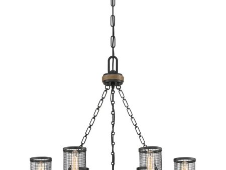 McCrady 6-light Chandelier Matte Black Fashion