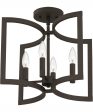 Beaufain Medium 4-light Semi Flush Mount Old Bronze Discount