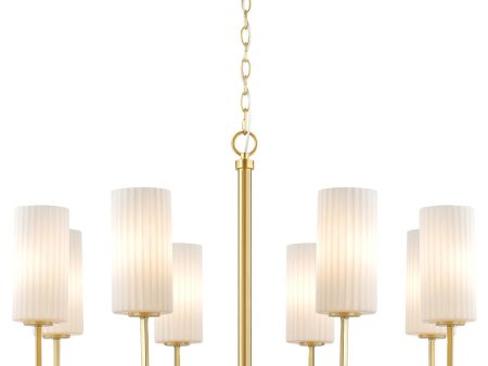 Town & Country 8-Light Chandelier Satin Brass on Sale