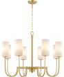 Town & Country 8-Light Chandelier Satin Brass on Sale