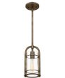 Toscana Small 1-light Mini Pendant Statuary Bronze Online now