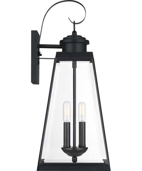 Paxton Large 2-light Outdoor Wall Light Matte Black on Sale