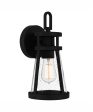 Barber Small 1-light Outdoor Wall Light Coastal Armour Aluminum Matte Black on Sale