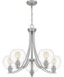 Pruitt 5-light Chandelier Brushed Nickel Fashion