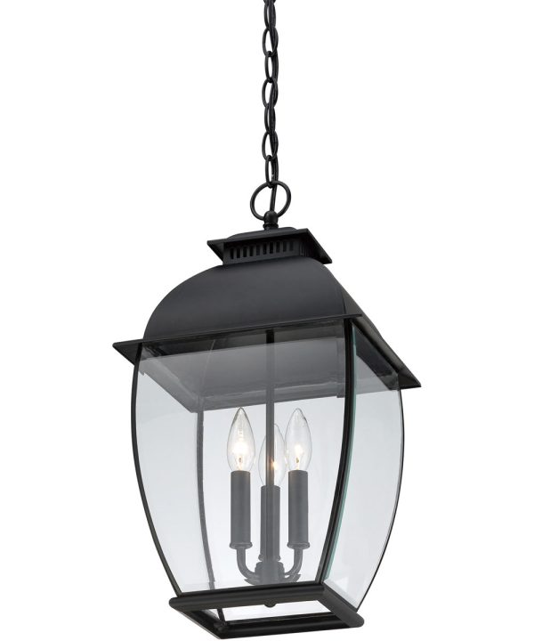 Bain Large 3-light Outdoor Pendant Light Mystic Black Online now