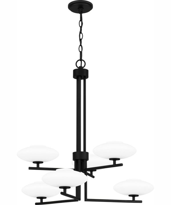 Quoizel Chandelier 6-light Chandelier Matte Black Supply