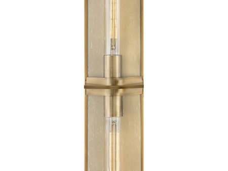 Astoria 2-Light Two Light Vanity in Heritage Brass For Sale