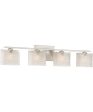 Westcap Extra Large 4-light Bath Light Brushed Nickel Fashion