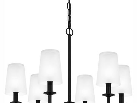 Hough 6-light Chandelier Mystic Black Online