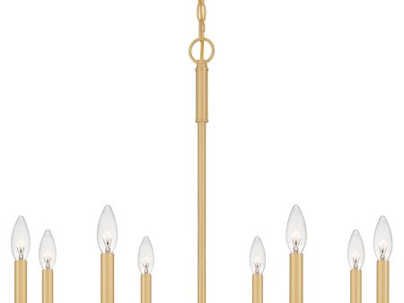 Abner 8-light Chandelier Aged Brass Online Hot Sale