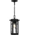 Uma Large 1-light Outdoor Pendant Light Matte Black Hot on Sale