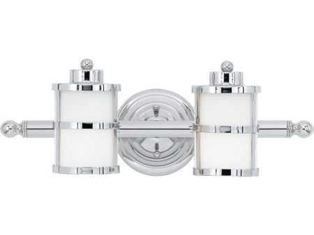 Tranquil Bay Medium 2-light Bath Light Polished Chrome Online