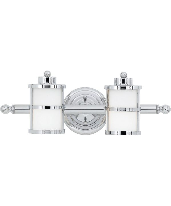 Tranquil Bay Medium 2-light Bath Light Polished Chrome Online