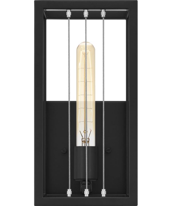 Awendaw Small 1-light Wall Sconce Matte Black Online