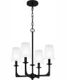 Hough 4-light Chandelier Mystic Black Hot on Sale