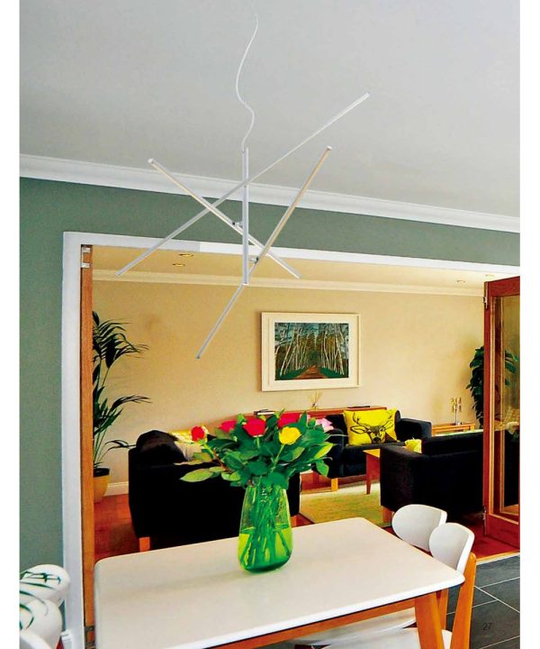 Tiriac LED Pendant Light Satin Nickel For Sale