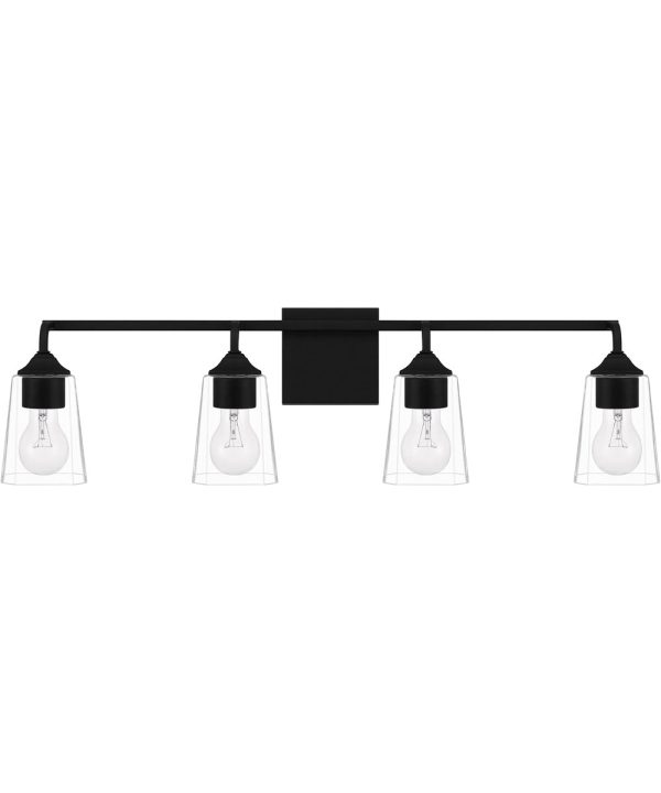 Thoresby Extra Large 4-light Bath Light Matte Black Online now