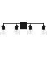 Thoresby Extra Large 4-light Bath Light Matte Black Online now