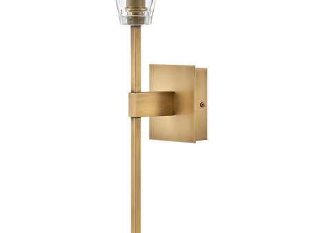 Auden 1-Light Single Light Vanity in Heritage Brass For Discount