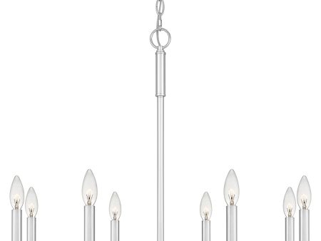 Abner 8-light Chandelier Polished Chrome Fashion