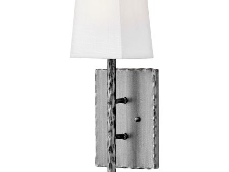 Tress 1-Light Single Light Sconce in Burnished Nickel For Discount