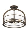 Toscana 3-light Semi Flush Mount Statuary Bronze Sale