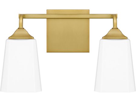 Thoresby Medium 2-light Bath Light Aged Brass Fashion