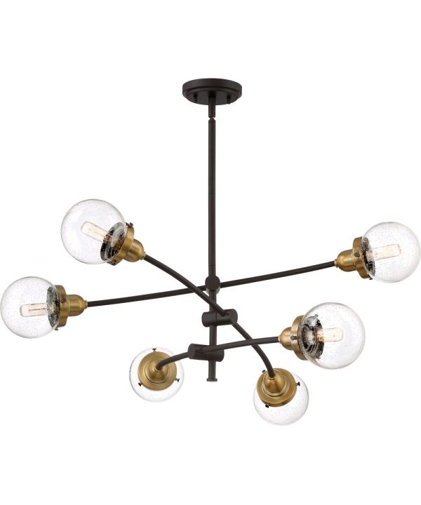 Trance 6-light Chandelier Western Bronze Fashion