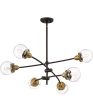 Trance 6-light Chandelier Western Bronze Fashion