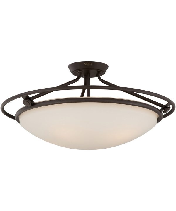 Ashland Extra Large 4-light Semi Flush Mount Western Bronze Online