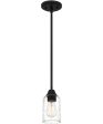 Acacia Small 1-light Mini Pendant Matte Black Fashion