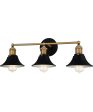 Trafalgar Large 3-light Bath Light Matte Black For Discount