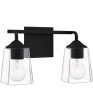 Thoresby Medium 2-light Bath Light Matte Black For Cheap