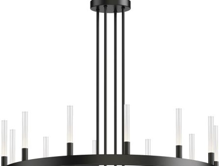 Ovation 12-Light LED Chandelier Black Fashion