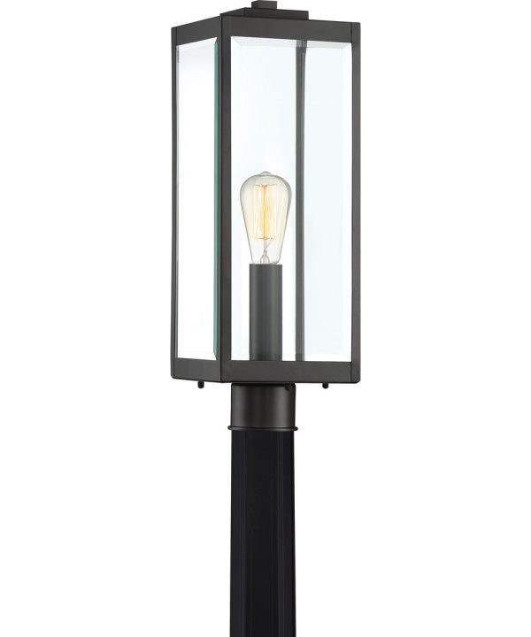 Westover Large 1-light Outdoor Post Light Earth Black Online now