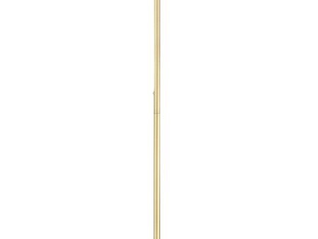 Tampa LED Torchiere Satin Brass Fashion