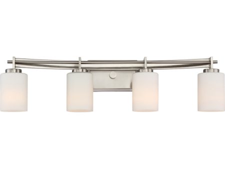 Taylor Extra Large 4-light Bath Light Brushed Nickel Online Sale