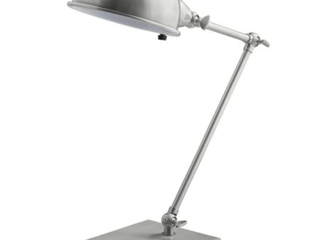 Adesso 21 H Swing Arm LED Desk Lamp Brushed Steel Metal Finish Sale