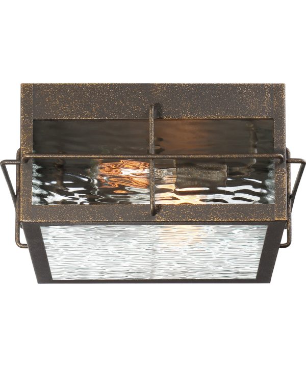 Ward Medium 2-light Outdoor Ceiling Light Gilded Bronze Supply