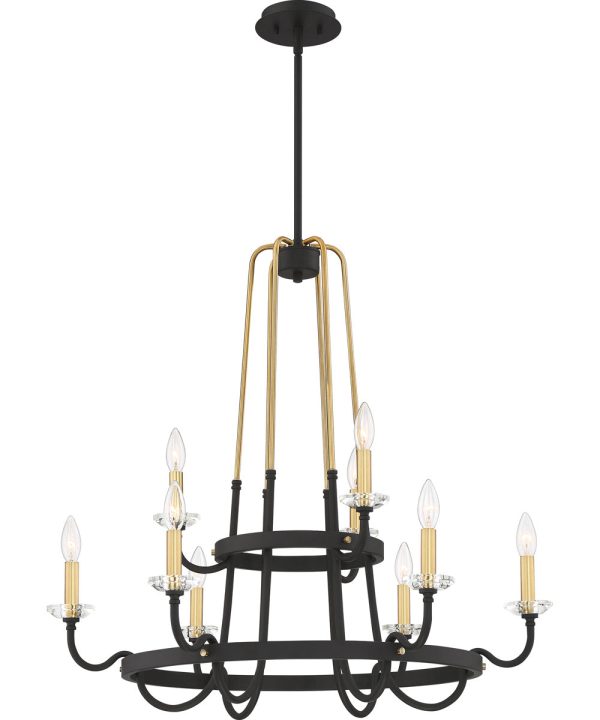 Tanner 9-light Chandelier Western Bronze Online Sale